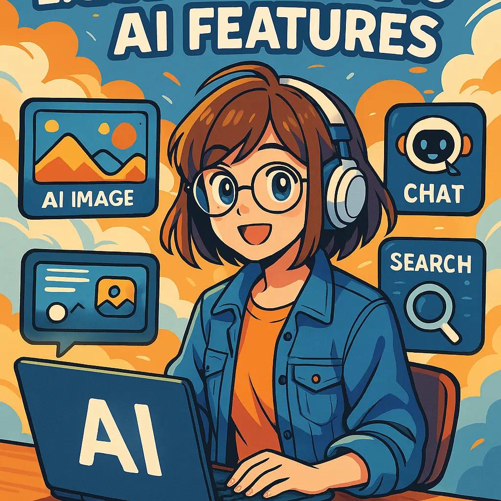 Exploring BuouNext's New AI Features - AI Image Generation, Chat, and Real-Time Search