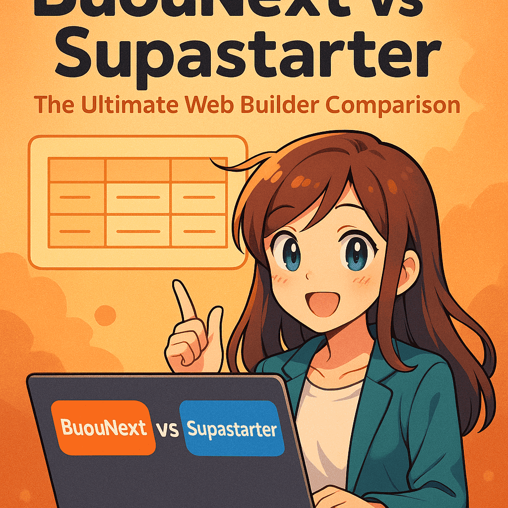 BuouNext vs Supastarter - The Ultimate Web Builder Comparison for 2025