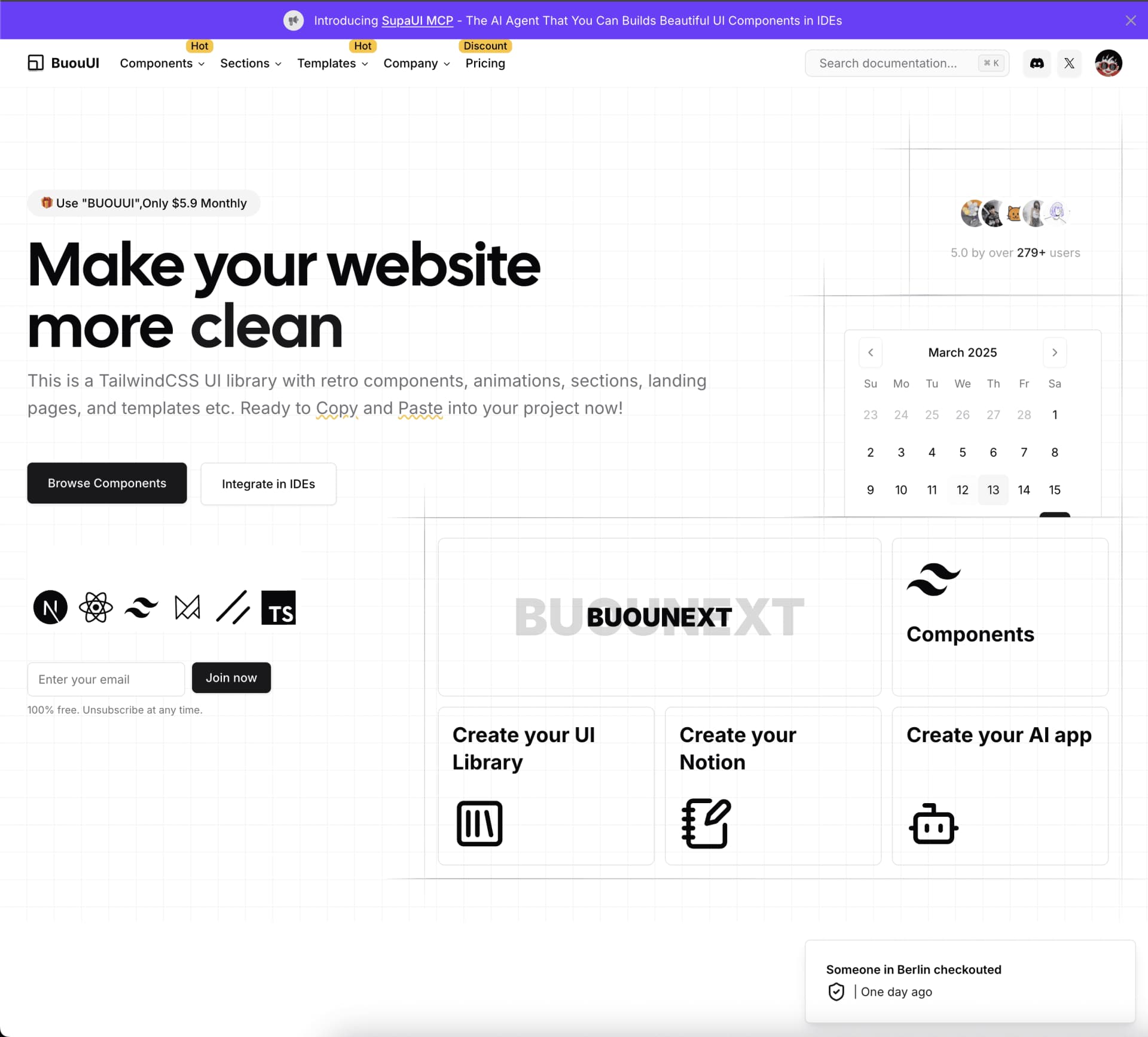 Unlock the Potential of BuouNext - Build Your MVP and Stunning Commercial UI Projects